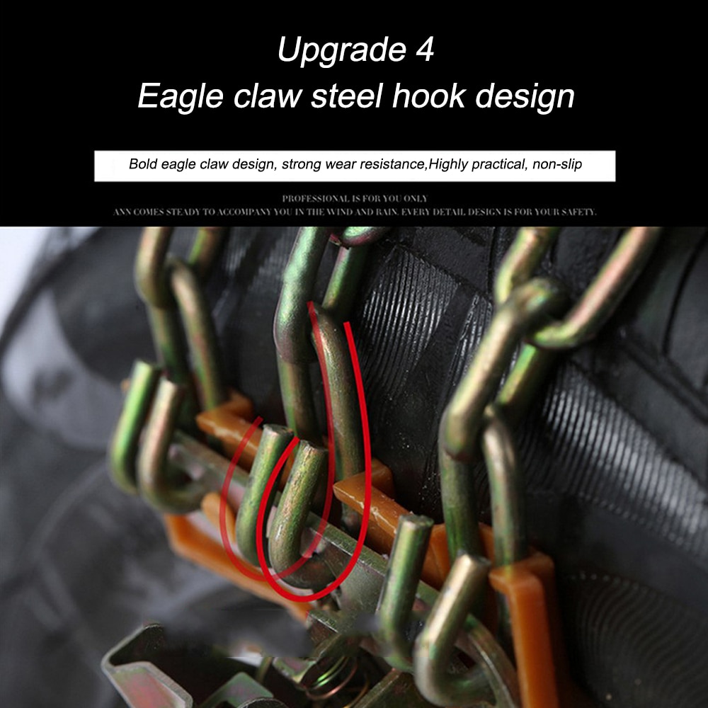 Cadena antideslizante para neumáticos de coche, cadena de nieve de metal, tipo universal, todoterreno, camión, Neumático de nieve