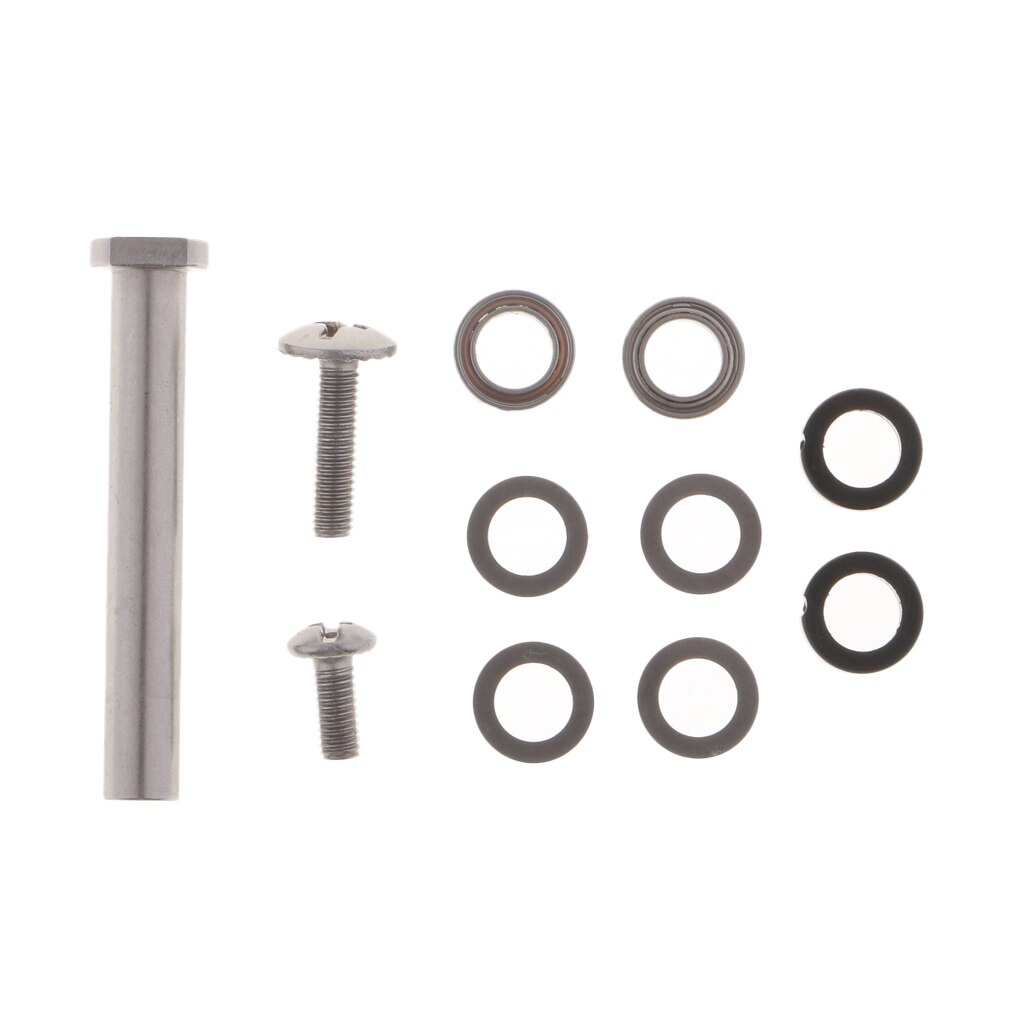 1 Set Fishing Reel Handle Knob Components Parts 5 x 8mm Reel Grip DIY Accessories with Bearings, Washers, Screw