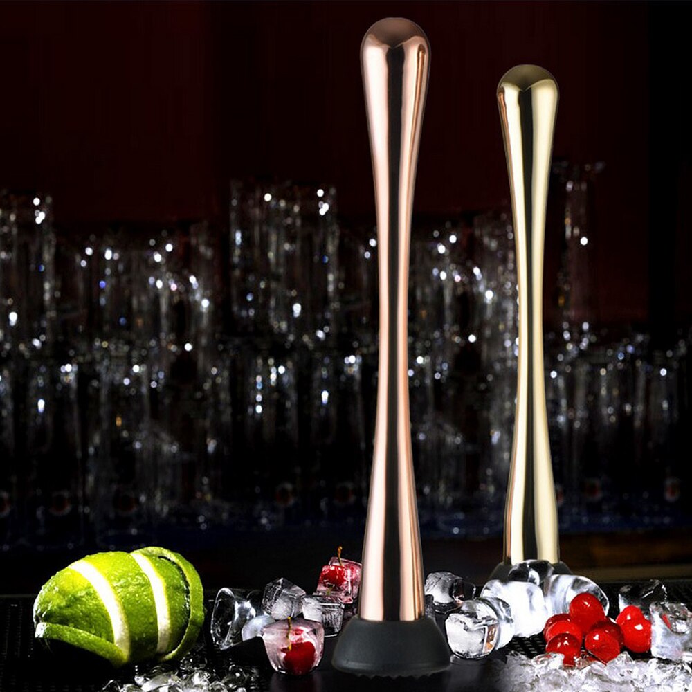 Bar Cocktail Mojito Stainless Steel Mixer Barware DIY Drink Fruit Crushed Ice Muddler Barware Bar Tool Ice Hammer Stirring Stick