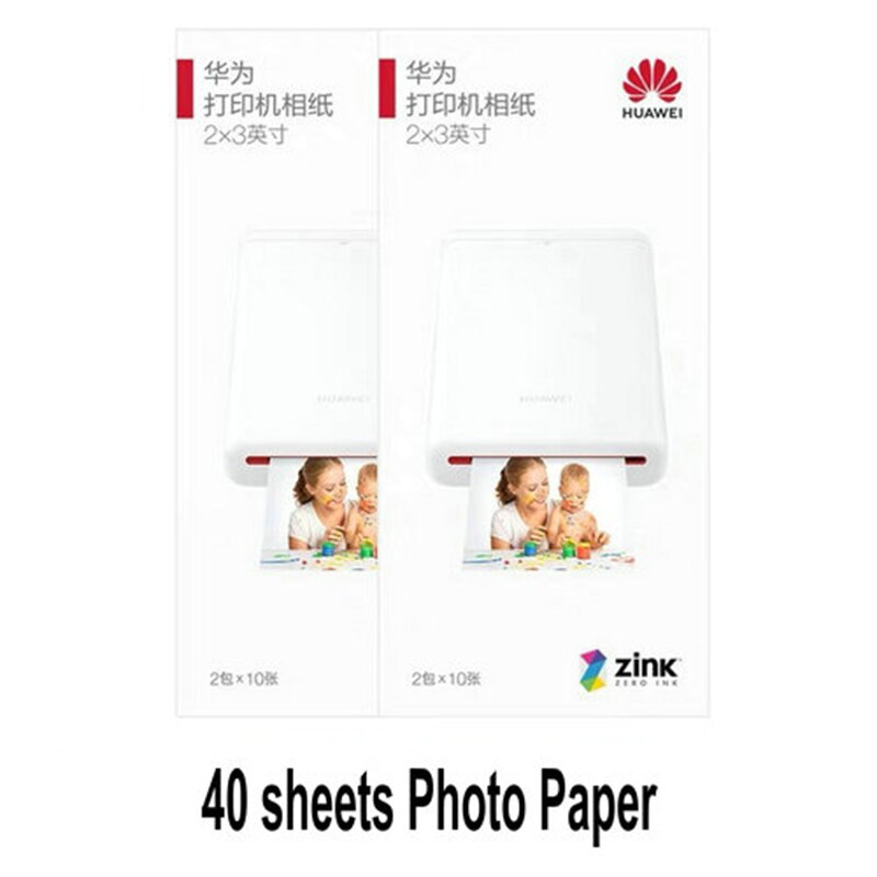 Originele Huawei Zink 2*3 Inch 50*76Mm Fotopapier Voor Huawei Foto Printer CV80 Canon Zoemini lg PD261 251 233 239SP