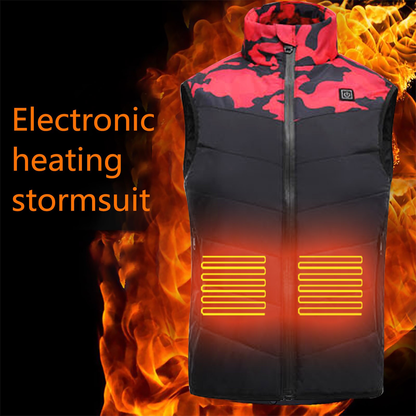 Revestimento aquecido usb térmico do revestimento do revestimento impermeável wintproof inverno aquecido para o miúdo, casaco de carregamento elétrico aquecido quente para o esqui: XXL / C
