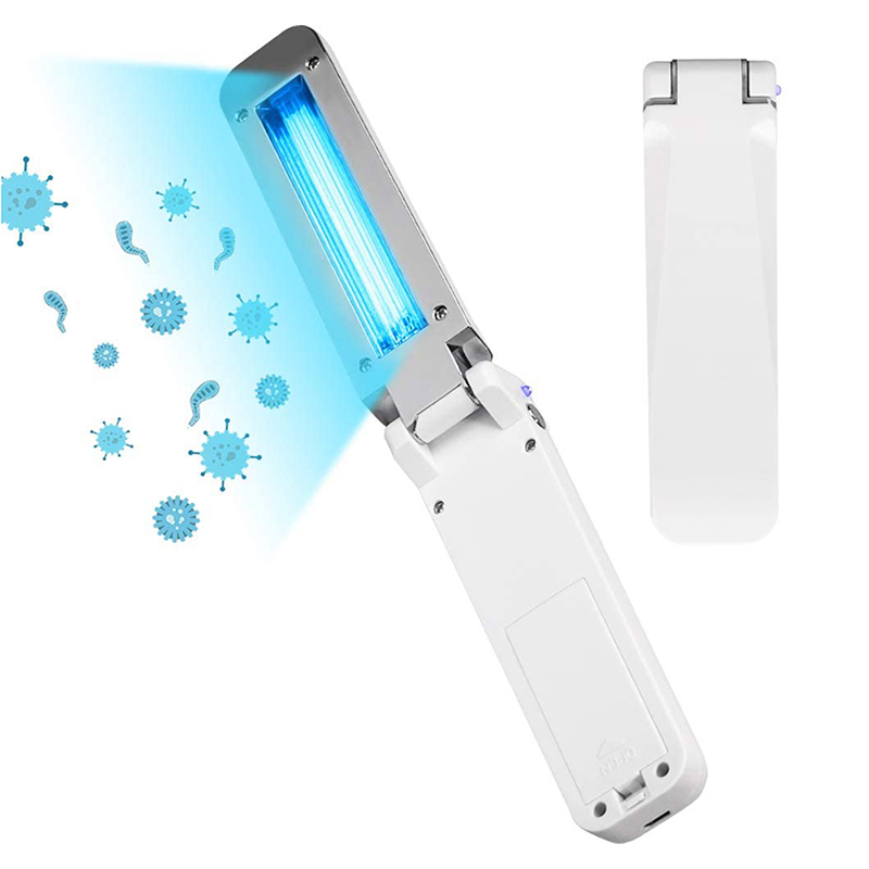 Uvc ultravioletti taitettava usb ladattavat lamput kannettavat kädessä pidettävät sterilointi taitetut valot sterilointi desinfiointi uv-lamppu