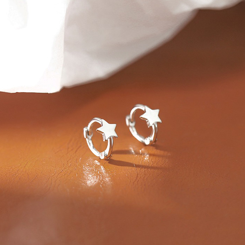 planète boucles d'oreilles femmes coréen Niche exquis oreille accessoires français rétro Simple tempérament boucles d'oreilles bijoux: Couleur jaune clair
