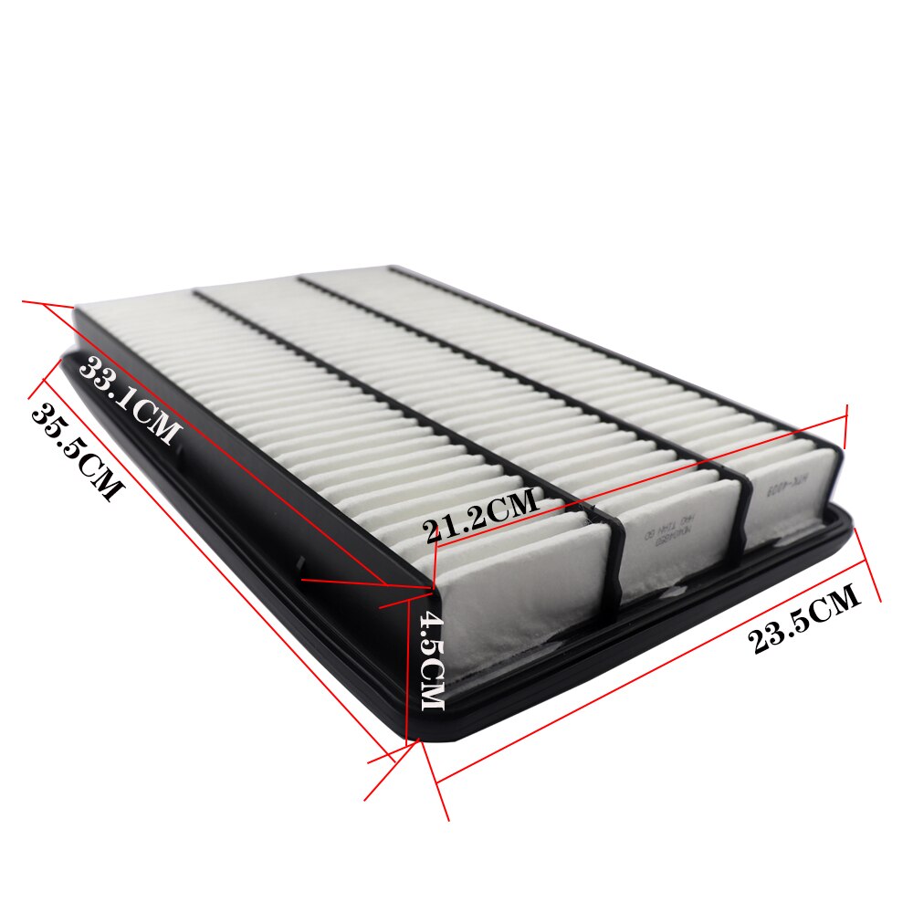 Filtro de ar automotivo para mitsubishi pajero (v87 2010-) 3.8l/(v75 2010-2019) 3.5l/(v77 2016-2018) 3.8l/(v93 2010-) 3.0l md404850
