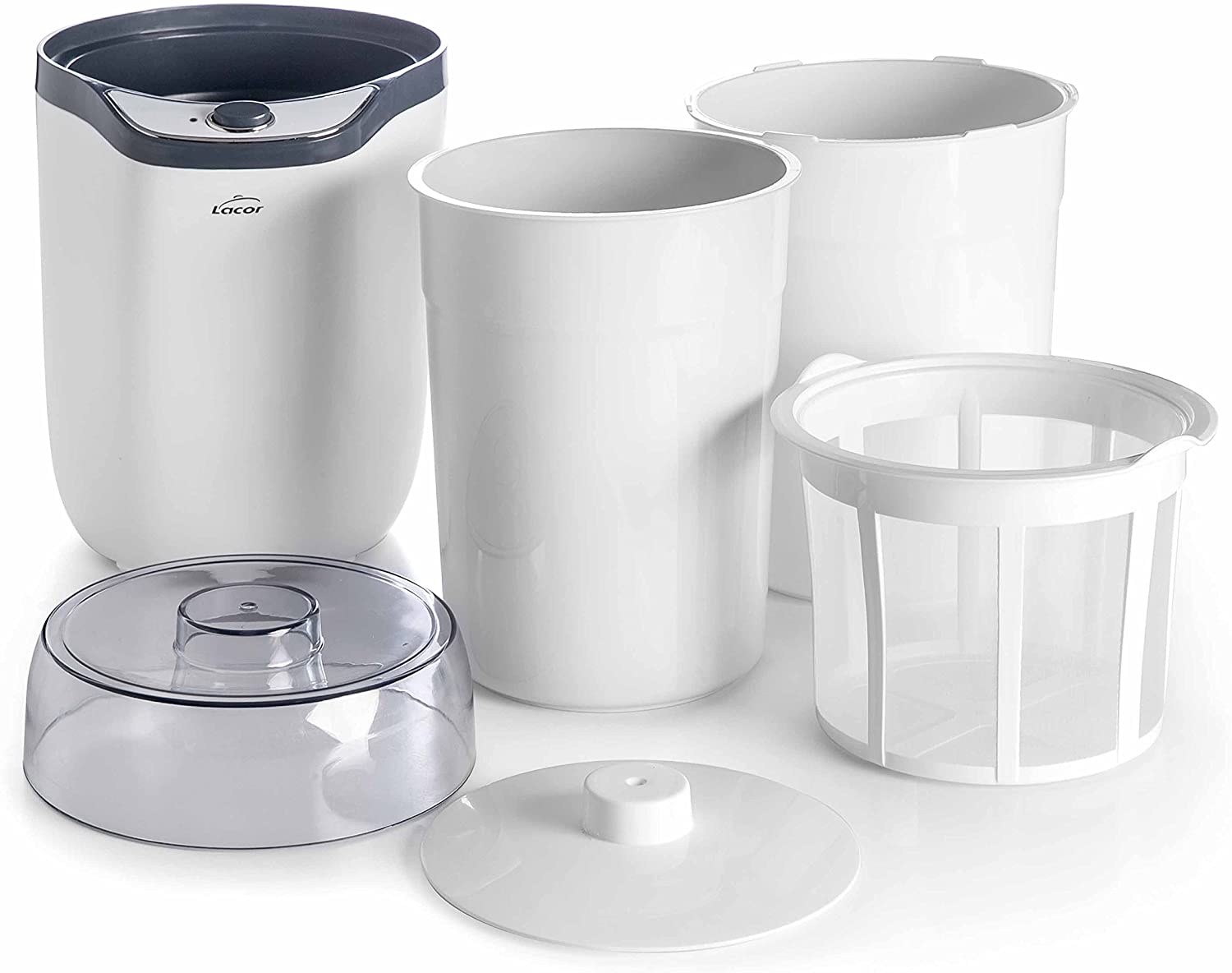 Lacor 69246 Yogurtera de 20 W 1 litro Polipropilelo... Blanco [Clase de eficiencia energética A + +.
