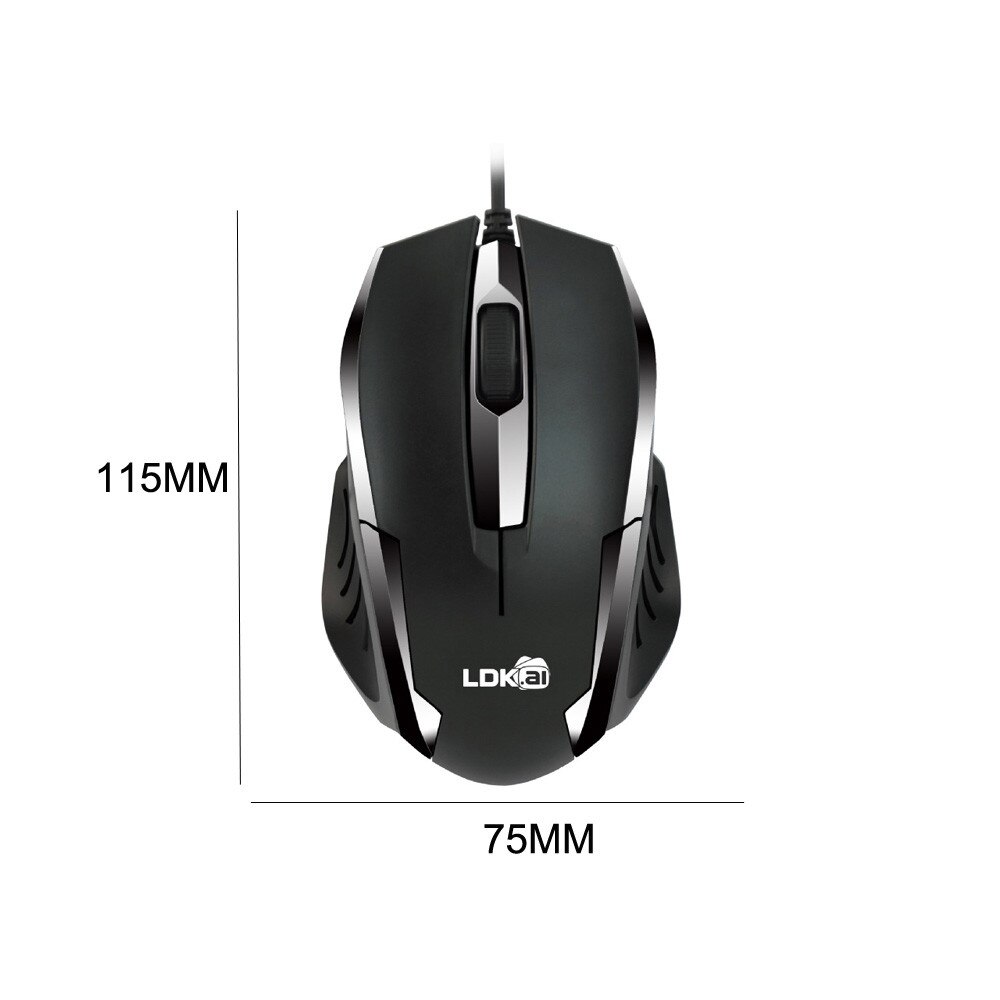 USB Wired Gaming Mouse 1200DPI Adjustable 3 Buttons LED Optical Gamer Mause Computer Mice For PC Laptop Mouse Gamer