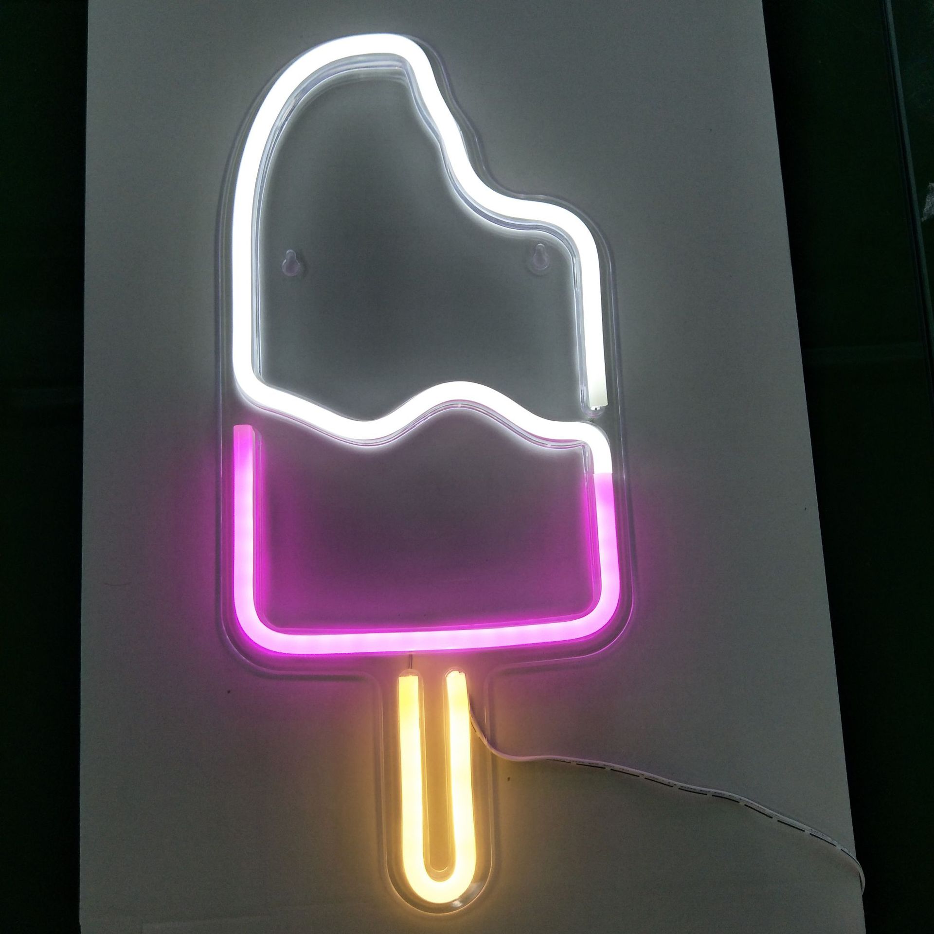 USB powered LED Neon Light Sign summer Beer Ice cream Bar Neon Wall Lights Room Party Decor Kids Birthday