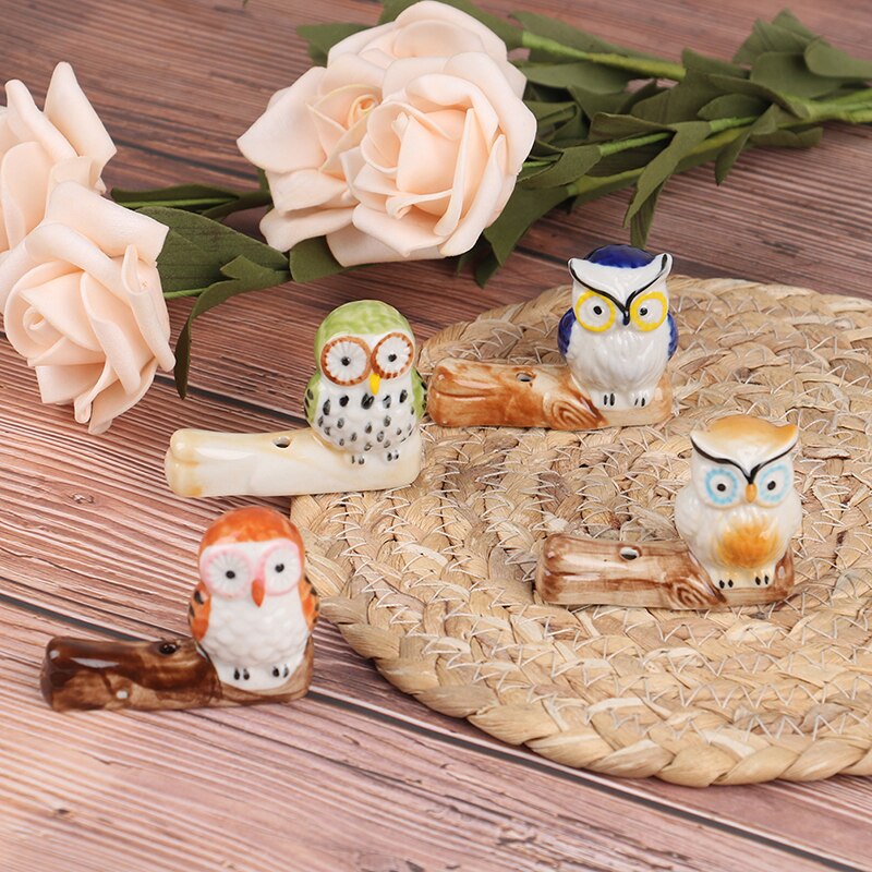 Ceramic Owl Incense Stick Rack Incense Burner Holder Chopstick Rest Table Decor