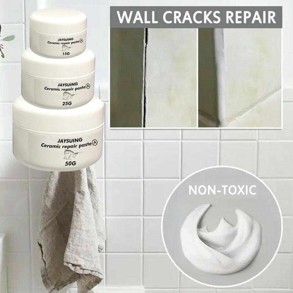 Ceramic Paste Floor Tile Adhesive Tile Repair Agent Tub Tile and Shower Repair Kit Porcelain Repair Kit for Crack Chip