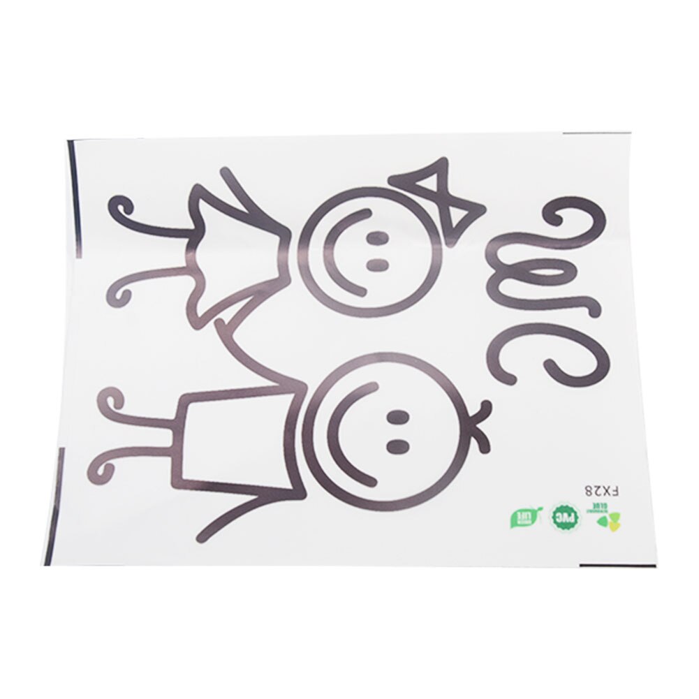 Girl Boy WC Toilet Door Sticker Logo sticker Cute Cartoon Self Adhesive Reusable Removable Bathroom Waterproof PVC Easy Apply #