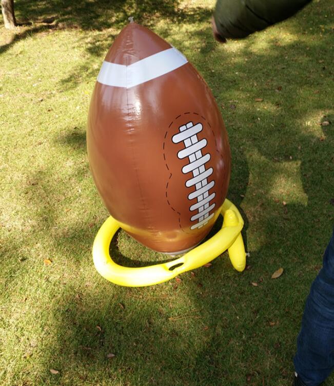 100*50CM Inflatable ball large football Parent-child outdoor Beach Sports ball simulation decoration Prop Beach volleyball Rugby