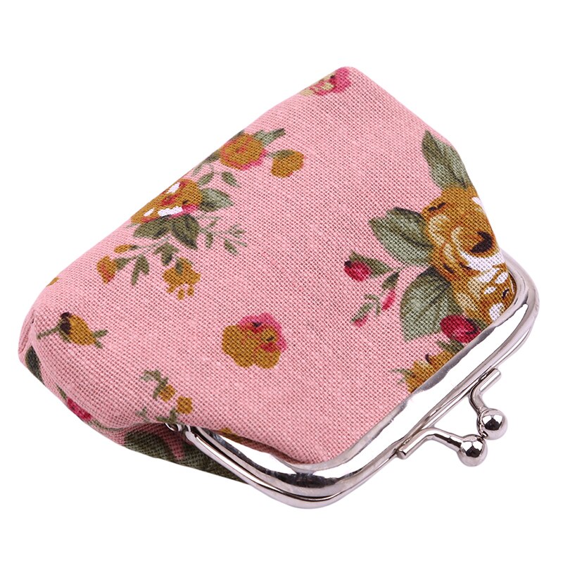 Naïviteit Hasp Portemonnee Dame Vintage Bloem Clutch Bag Vrouwen Retro Kleine Verse Portemonnee Goede bloemen Tas