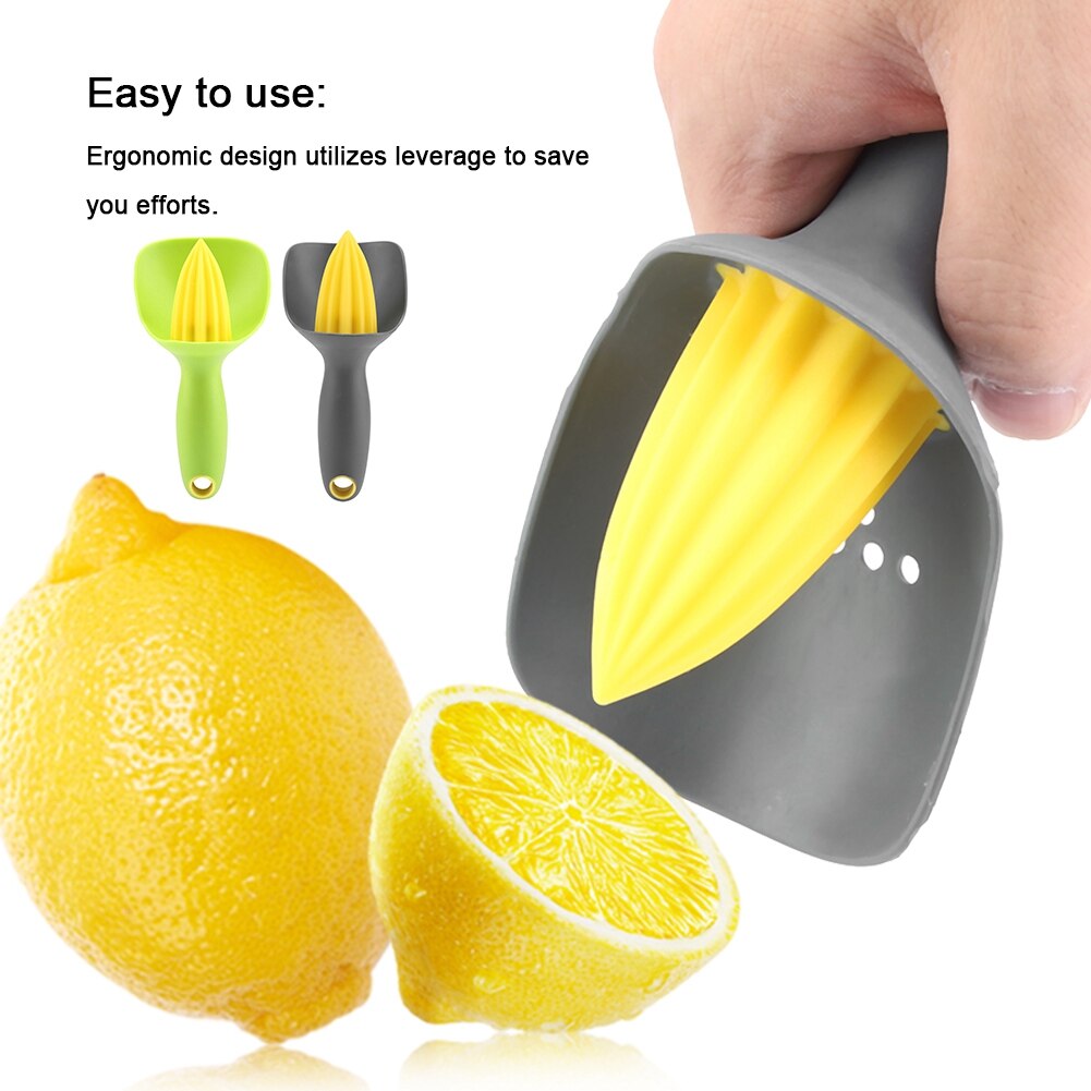 Ergonomische Manual Mini Citruspers Juicer voor Lime Oranje Groen/Zwart