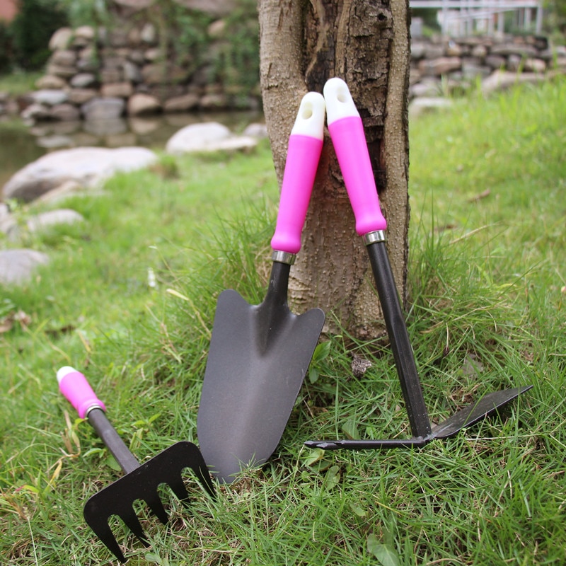 Garden tools kit Garden Park size shovel rake hoe small hoe rake balcony vegetable planting Loosen Soil Garden hand Tool.