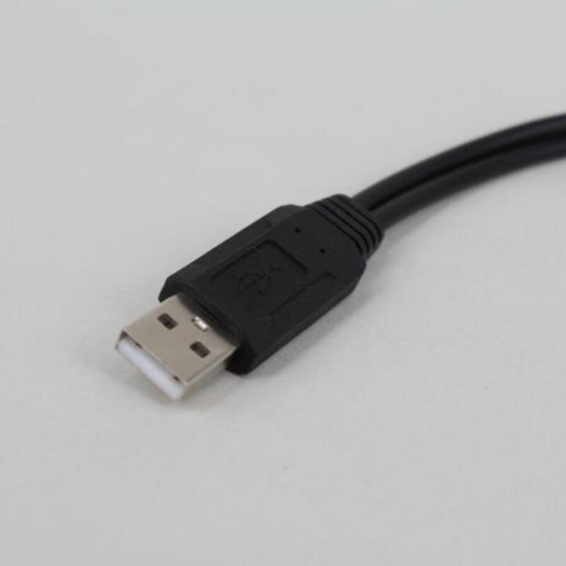 Usb 2.0 a hann til usb hunn 2 dobbel dobbel usb hunn splitter forlengelseskabel hub ladekabel