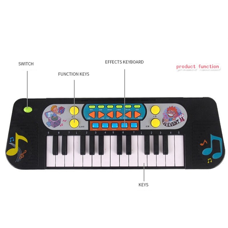 25 Keys Kids Baby Musical Toys Children Musical Portable Instrument Electronic Piano Keyboard Educational Toys For Girl