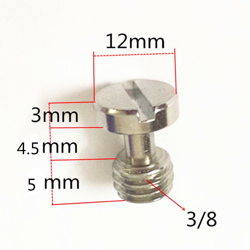 Jadkinsta-Adaptador de montaje de tornillo para cámara DSLR, 1/4 "a 3/8", soporte de luz, placa de liberación rápida macho a hembra: Naranja