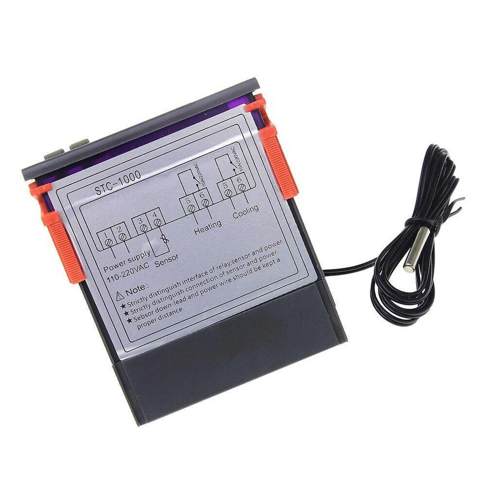 STC-1000 Dual Output LED Digital Temperature Controller Thermostat Portable Cooling Heating Thermostat
