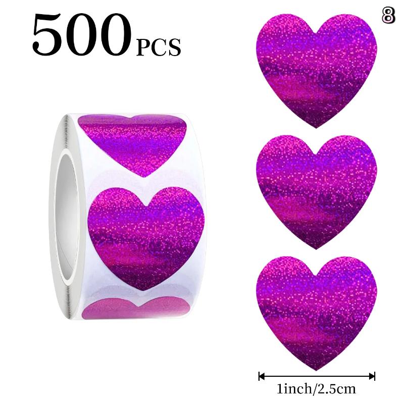 120/500 stuks valentijnsdag hartstickers, sluitstickers, stickers voor enveloppen met de tekst "happy wedding", feestdecoratiestickers: Diepblauw