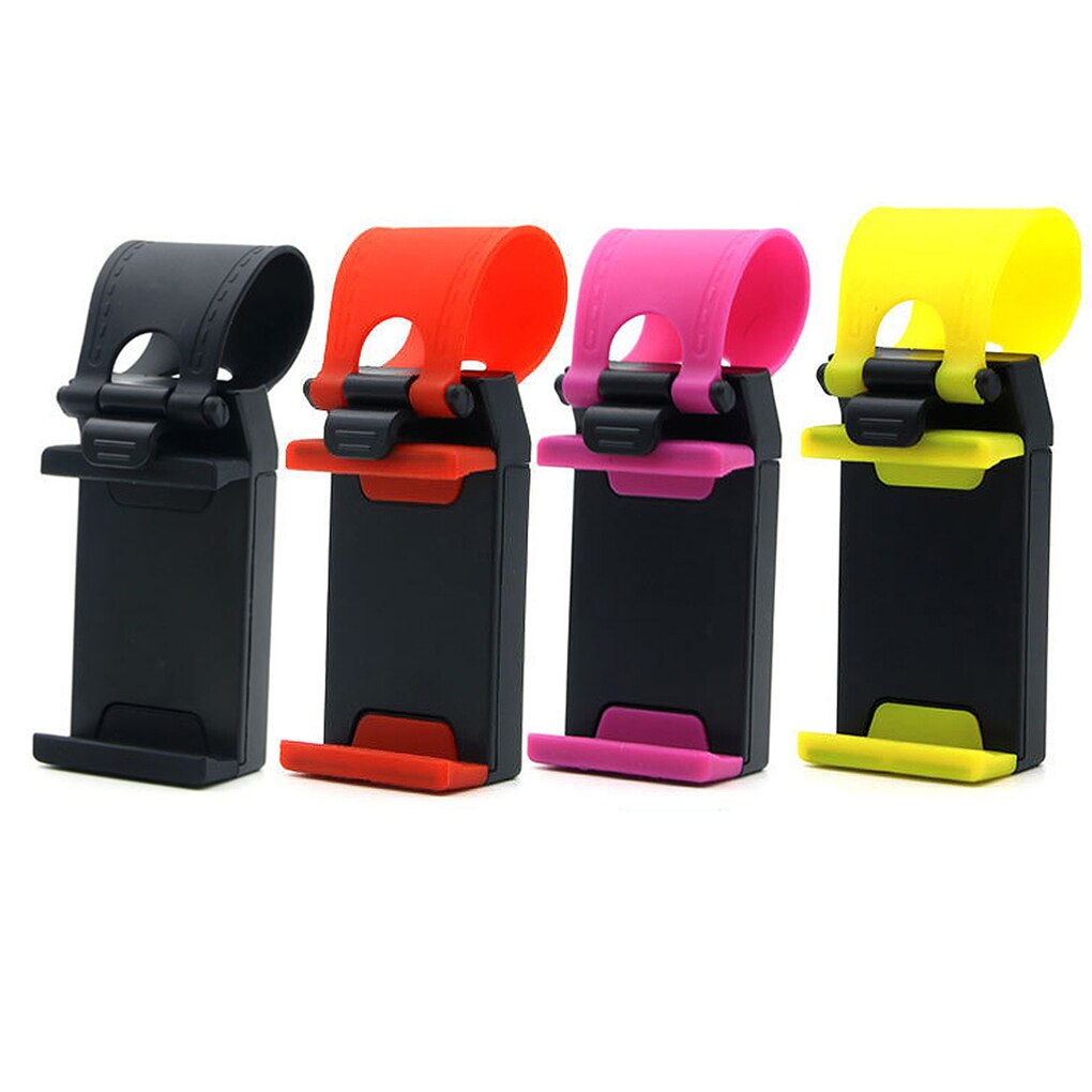 Car Steering Wheel Phone Clip Mount Holder Universal Bike Auto Camera GPS Stand Bracket for iPhone Samsung