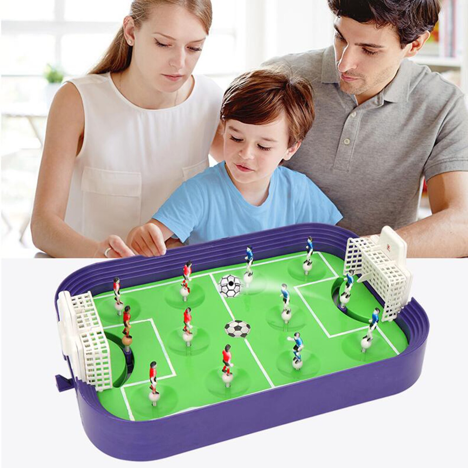 Mini Tabletop Table Soccer Shooting Defending Board Game Football Match Kids Toy