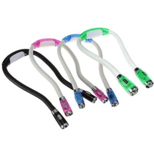 Portable Huglight Hands Free LED Flexible Light Over Neck Book Reading Lamp Portable Halter LED Light Night Use