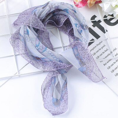 50*50Cm Lente-Zomer Vrouwen Zijden Sjaal Vierkante Dame Wrap Kleine Kantoor Neck Head Sjaal Haar sjaal Foulard Skinny Sjaals: TS-1