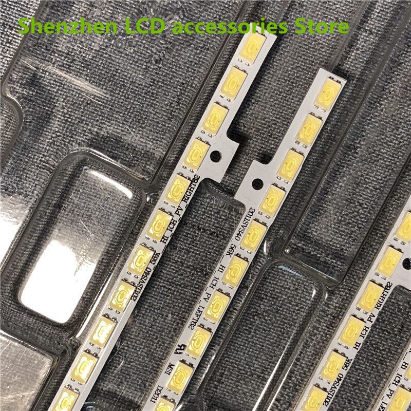 2 stk/parti for samsung  ue32 es 5500 ltj 400 hm 03- h led strip  bn64-01639a 2011 svs 40- fhd -5 k 6k- høyre venstre 2011 svs 40 440mm 62 led