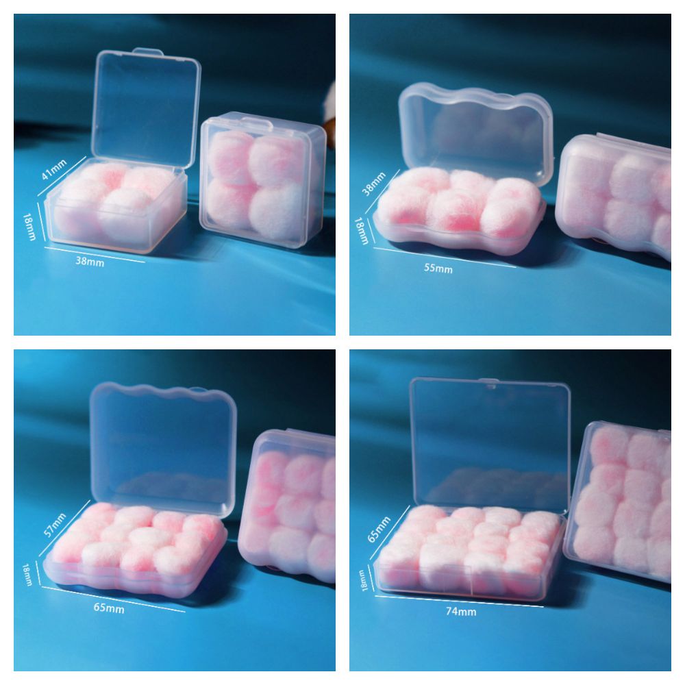 2/4/6/12/20PCS Zachte Wax Katoenen Oordopjes Wax Kneedbare Oordoppen Gehoorbescherming Geluiddichte Ruisonderdrukking Oordop Unisex
