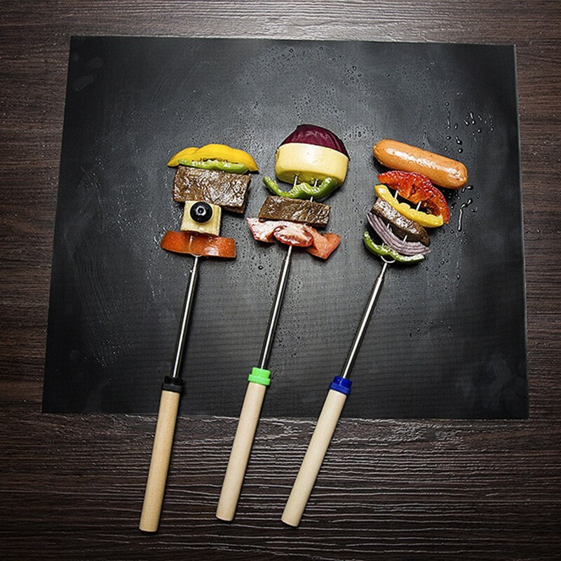 0.2mm tykk ptfe grillgrill matte non-stick gjenbrukbare bbq grillmatter ark grill bbq liner teflon kokeplater verktøy 33*40cm