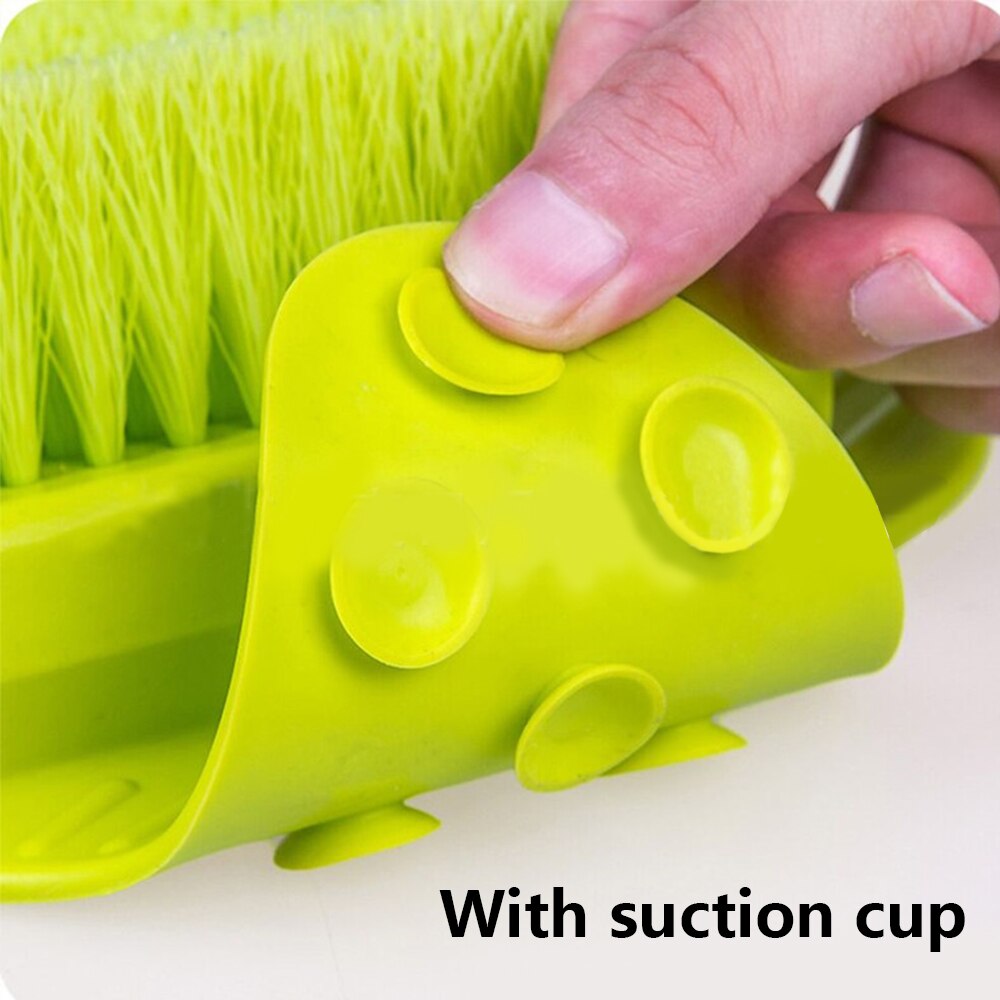 Adut Foot Scrubber With Suction Cup Rubber Massage Brush Cleaner Exfoliating Feet Spa Shower Remove Dead Skin Cleaning Brushes