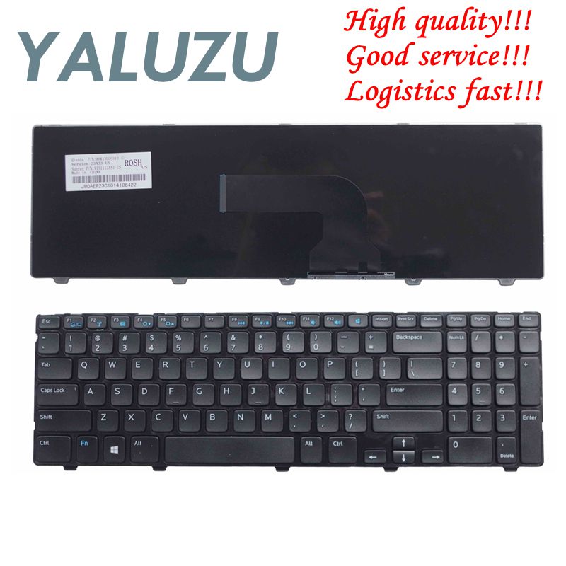 Ons Toetsenbord Voor Dell Inspiron 15 3521 15R 5521 Zwart Engels Laptop Toetsenbord Met Frame