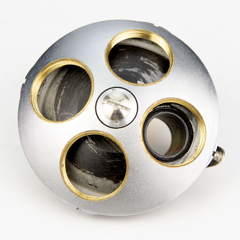 Microscope Accessories Quadruple Nosepiece Four-hole Biological Microscope Objective Lens Adapter Mounting Thread 20.2mm