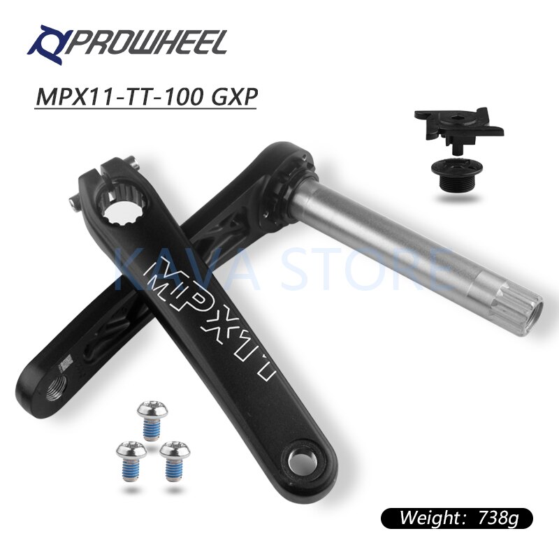 PROWHEEL Bicycle Crank Set 170MM Snow Bike Crank-set CLAW-TT MPX-11-TT Fatbike Parts Bottom Bracket Aluminum Alloy: MPX TT 100 GXP