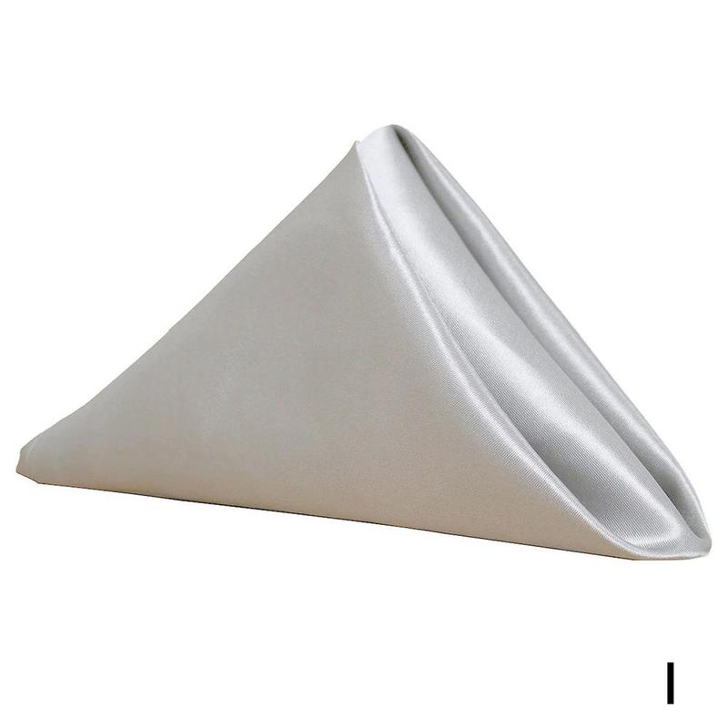 30*30cm Square Napkin Cloth Hotel Restaurant Napkin Cloth Seaming Mouth Napkin Satin Satin Placemat High-density Cloth Hote R7b4: gray