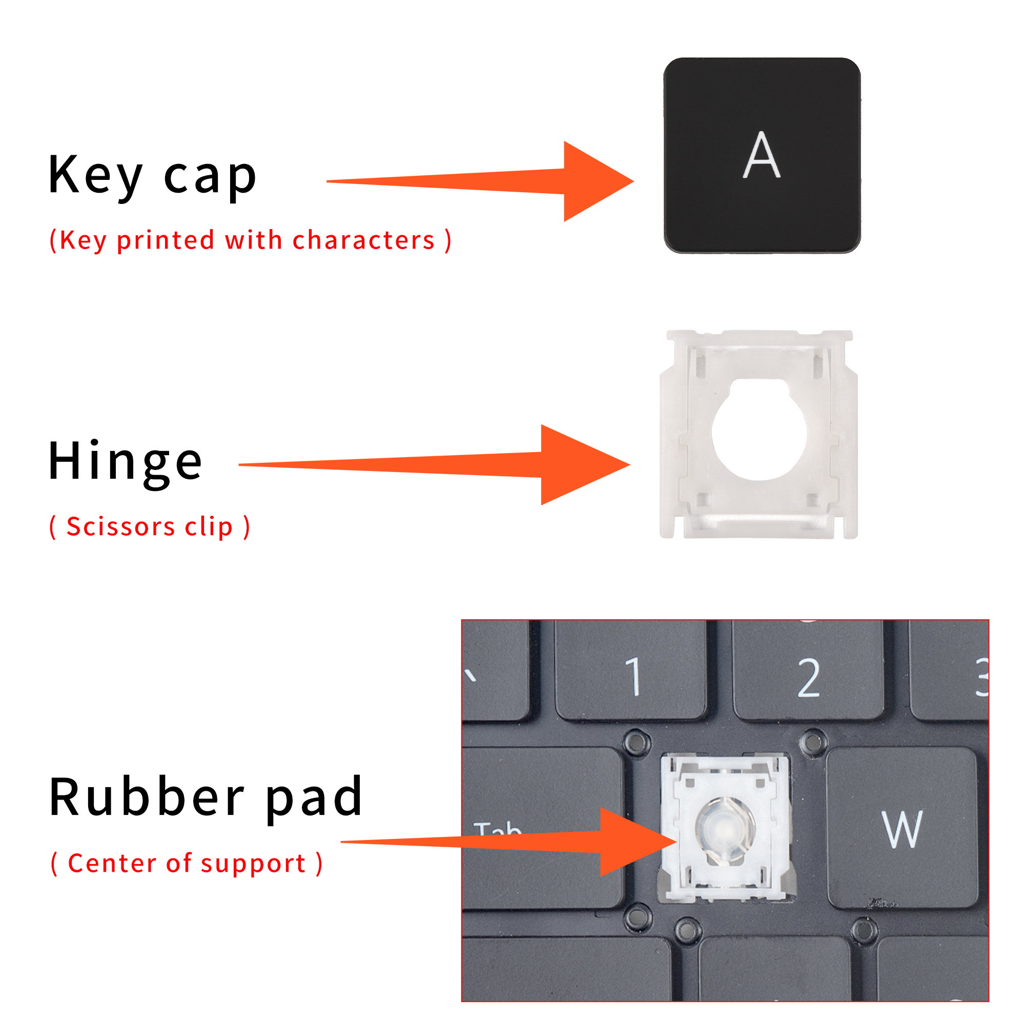 Vervanging Engels Key Cap Voor Huawei MateBook D14/D15/14/15/X /X Pro/Honor MagicBook 14/15/Pro 16.1 Toetsenbord Toetsen Keycaps