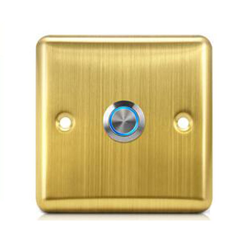 Stainless Steel Exit Button Push Switch Door Sensor Opener Release for Access Control Silver