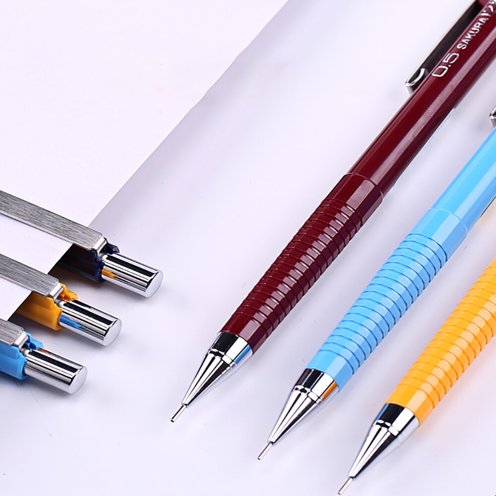 Crayon automatique japonais Sakura XS-123/125, 4 pièces, pour étudiants, , dessin, peinture, noyau Anti-rupture 0.3/0.5/0.7MM