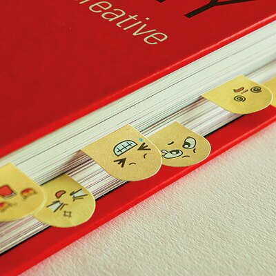 200 vellen/Set Leuke Kawaii Creatieve vinger Memo Pad Mini Sticky Notes Grappige Uitdrukkingen Papier Sticker Bookmark Papeleria