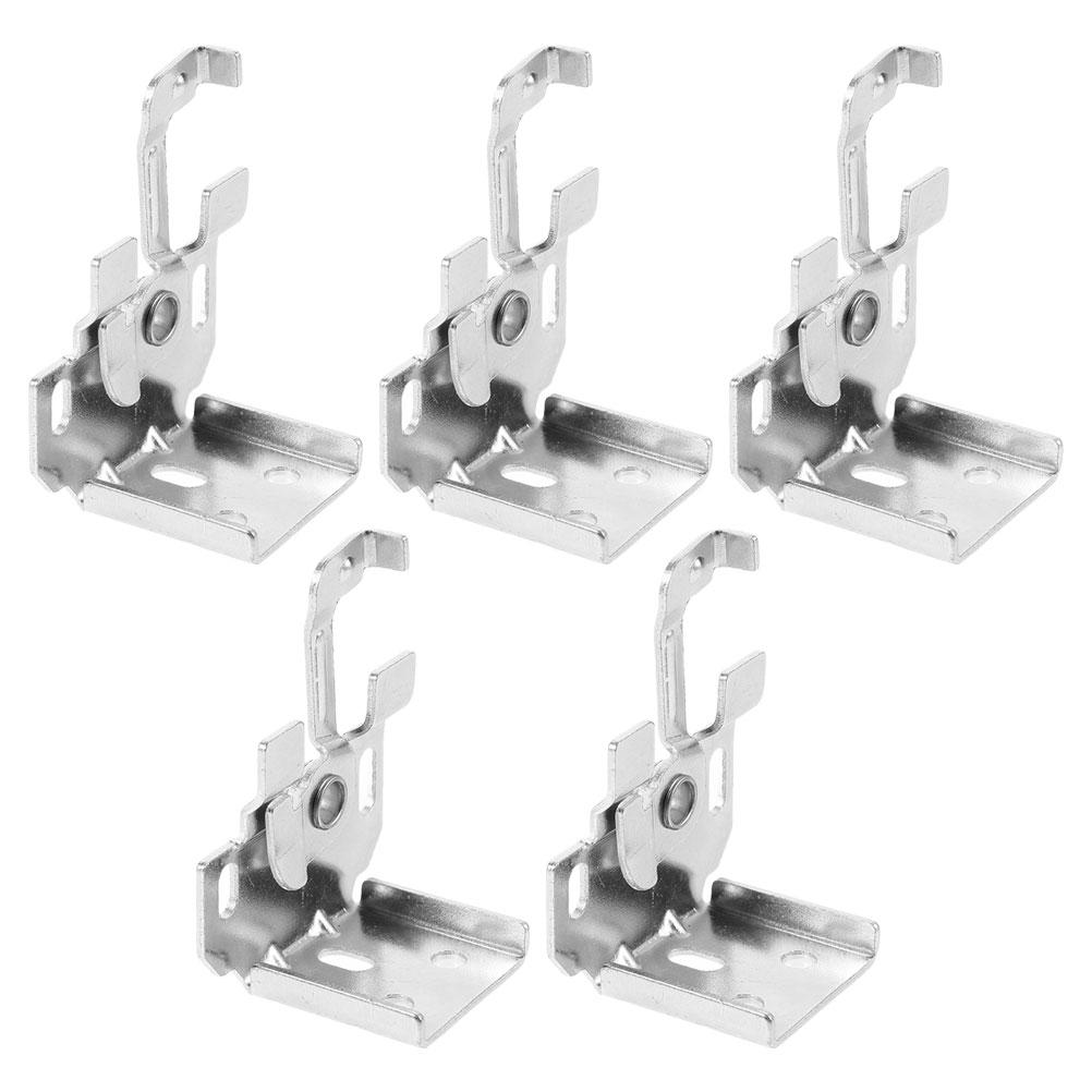 5pcs Roman Blind Brackets Hardware Kit for Cordless Horizontal Window Blinds Windproof Hook Prevent Swaying Easy Installation