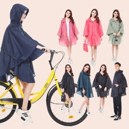 FreeSmily aincoat women cute trench coat female waterproof free breathing rain coat ponchos long travel Cycle RAINWEAR
