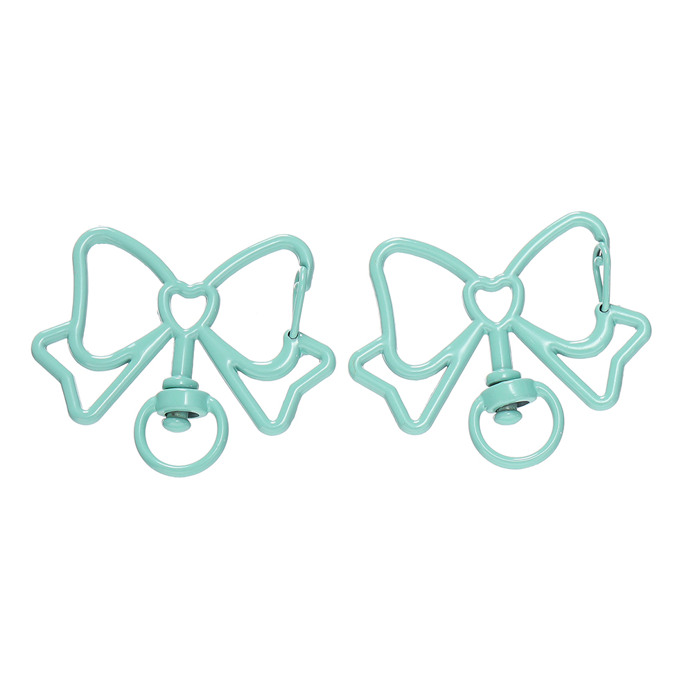 5 unids/lote de cierres de langosta coloridos con forma de mariposa, llavero giratorio, ganchos para llaves de Metal de aleación para fabricación de joyas, suministros artesanales: Negro