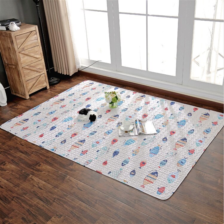Simple Mats Simple bedroom floor mat cotton living room coffee... – Grandado