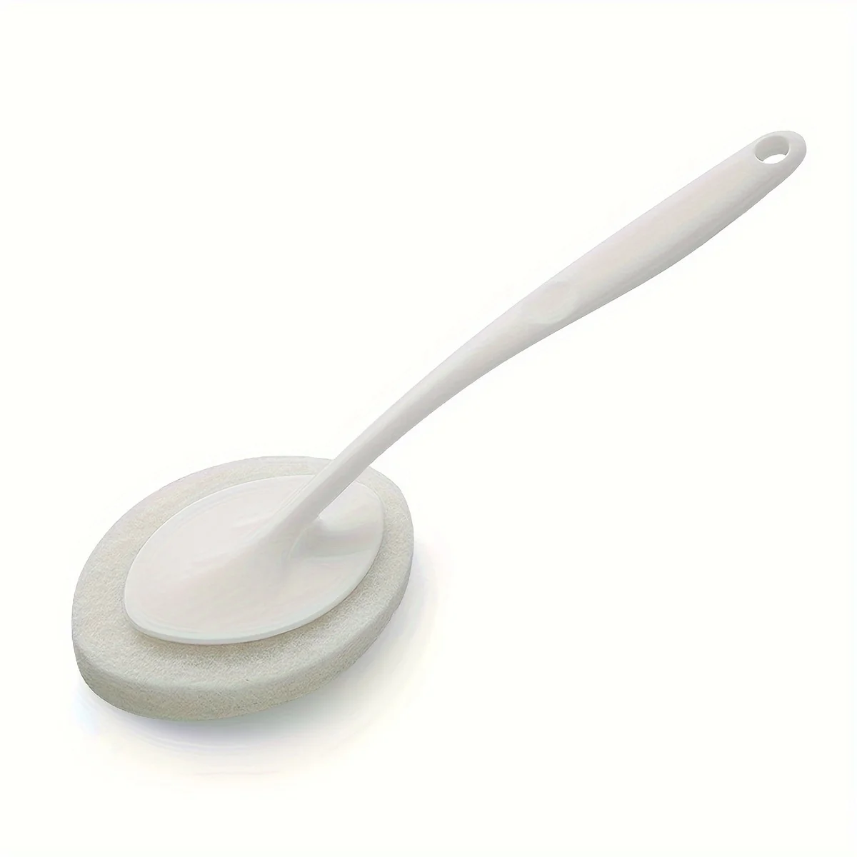 Bathroom Long Handle Sponge Brush,Wall Cleaning Brush,Bathtub Sponge Brush,Suitable For Cleaning Bathroom Toilet Sink: WHITE