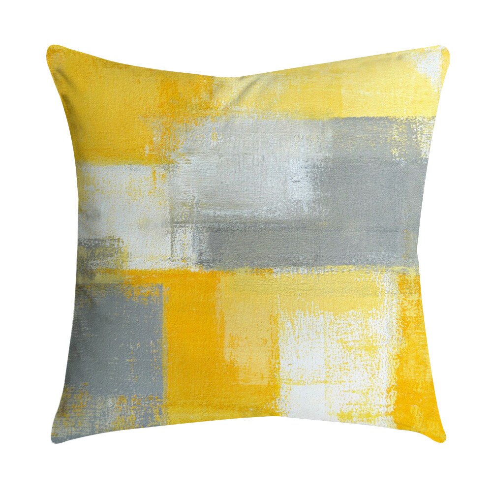 Ananas Blad Geel Sofa Auto Taille Gooi Kussen Case Home Decor cojines decorativos para sofa kussen G516: D