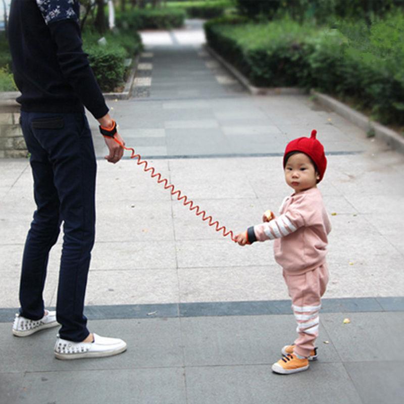 1.5-2.5m Kids Safety Harness Adjustable Children Leash Anti-lost Wrist Link Traction Rope Baby Walker Wristband