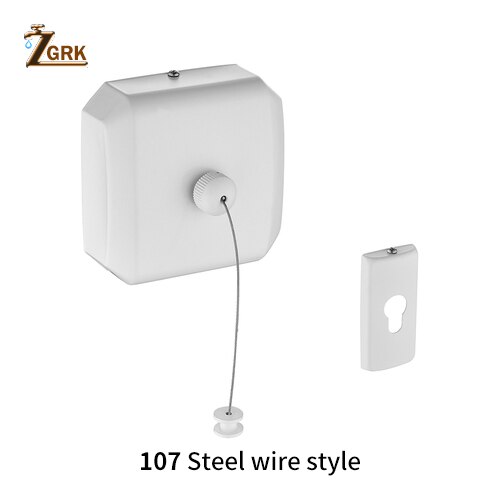 ZGRK Portable acier inoxydable rétractable corde à linge intérieur extérieur blanchisserie cintre sèche-linge organisateur vêtements séchage Rack: 107Steel wire