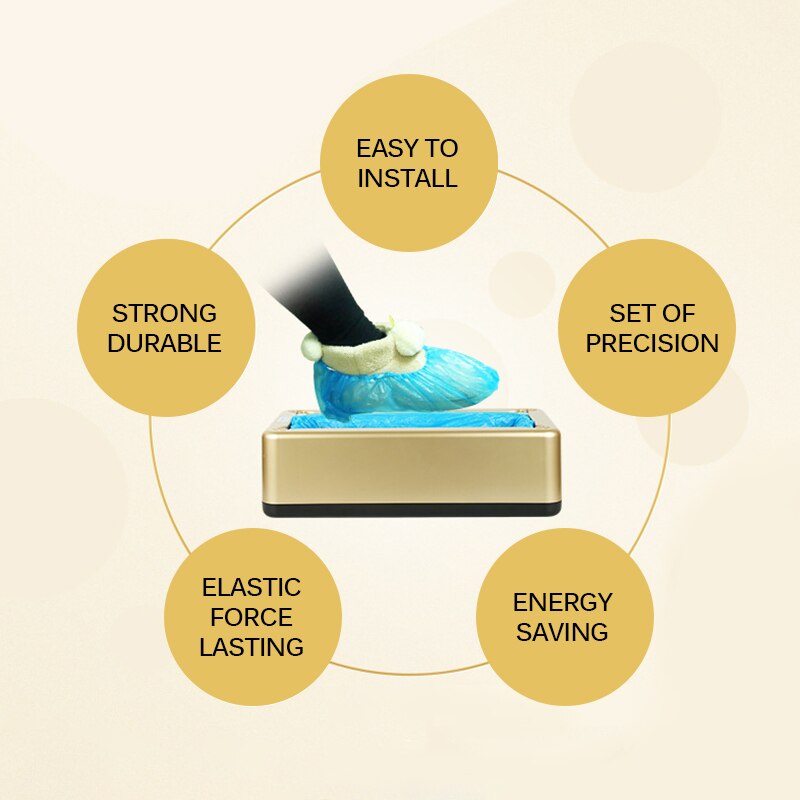Automatic Shoe Cover Machine Smart Portable Shoes Boot Cover Dispenser Shoe Film Device For Home Office