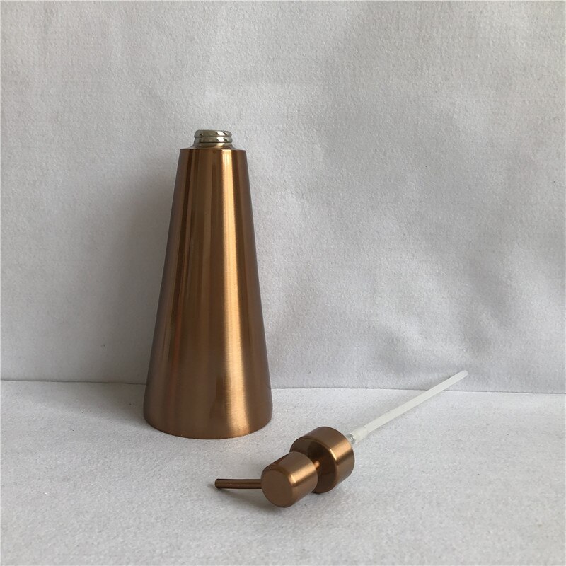 Dispensador de jabón de oro rosa dispensador de jabón líquido botella de loción 350 ml/550 ml/800 ml protector de jabón de acero inoxidable