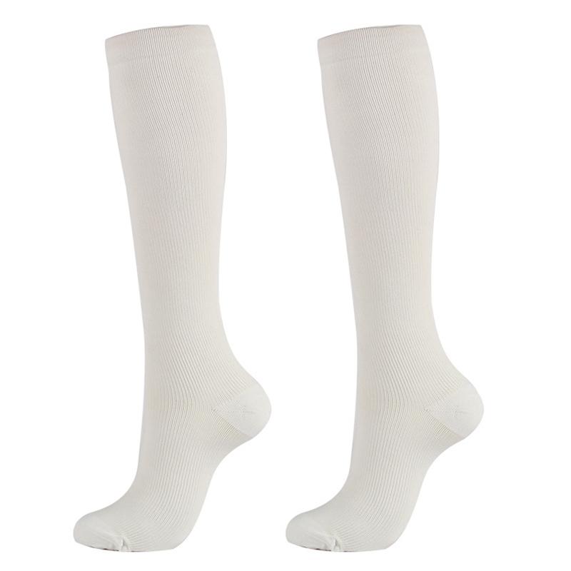 Benstøtte stretch kompressionsstrømper udendørs sport kompressionsstrømper frugt mønster under knæstrømper lange sokker strømper: 2 / L-xl